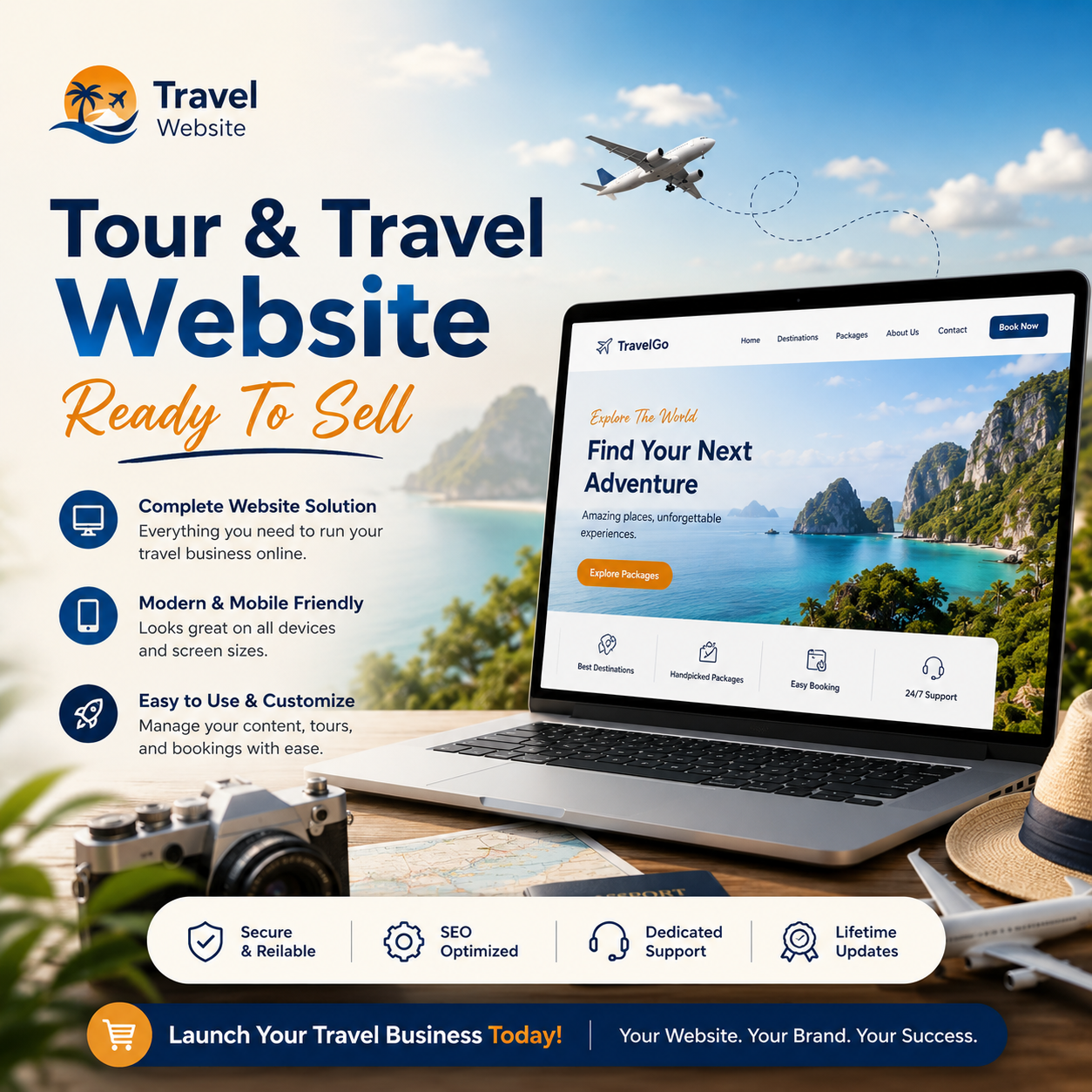Tour & Travel Website – Ready to Launch