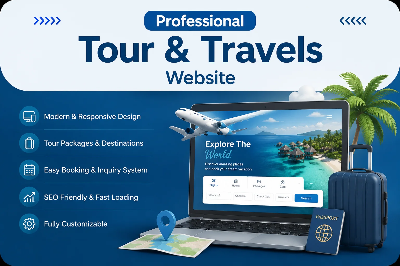Tour & Travels Website Package